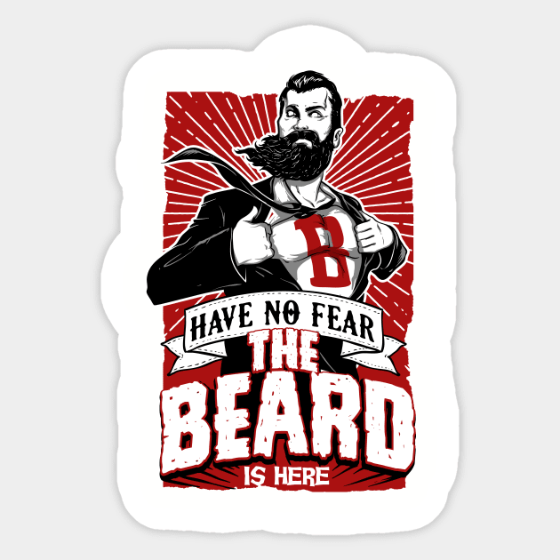 Have No Fear, The Beard is Here Sticker by ShopCulture